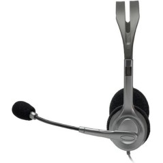 Logitech Stereo H111 Wired Headset - High-Quality Sound, Comfortable Fit, Sleek Black Design - Perfect for Gaming & Calls